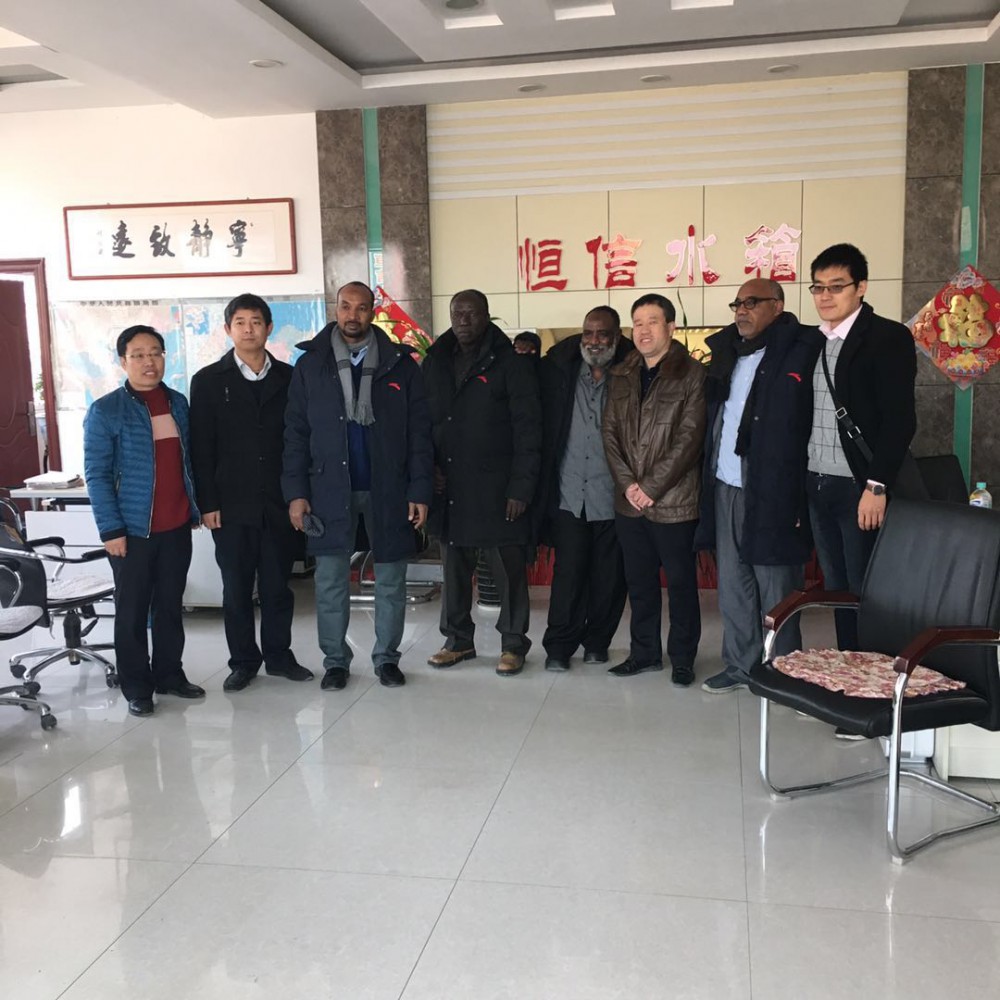 非洲客商來我公可洽淡水箱合作事宜，達成戰(zhàn)略合作協(xié)議！